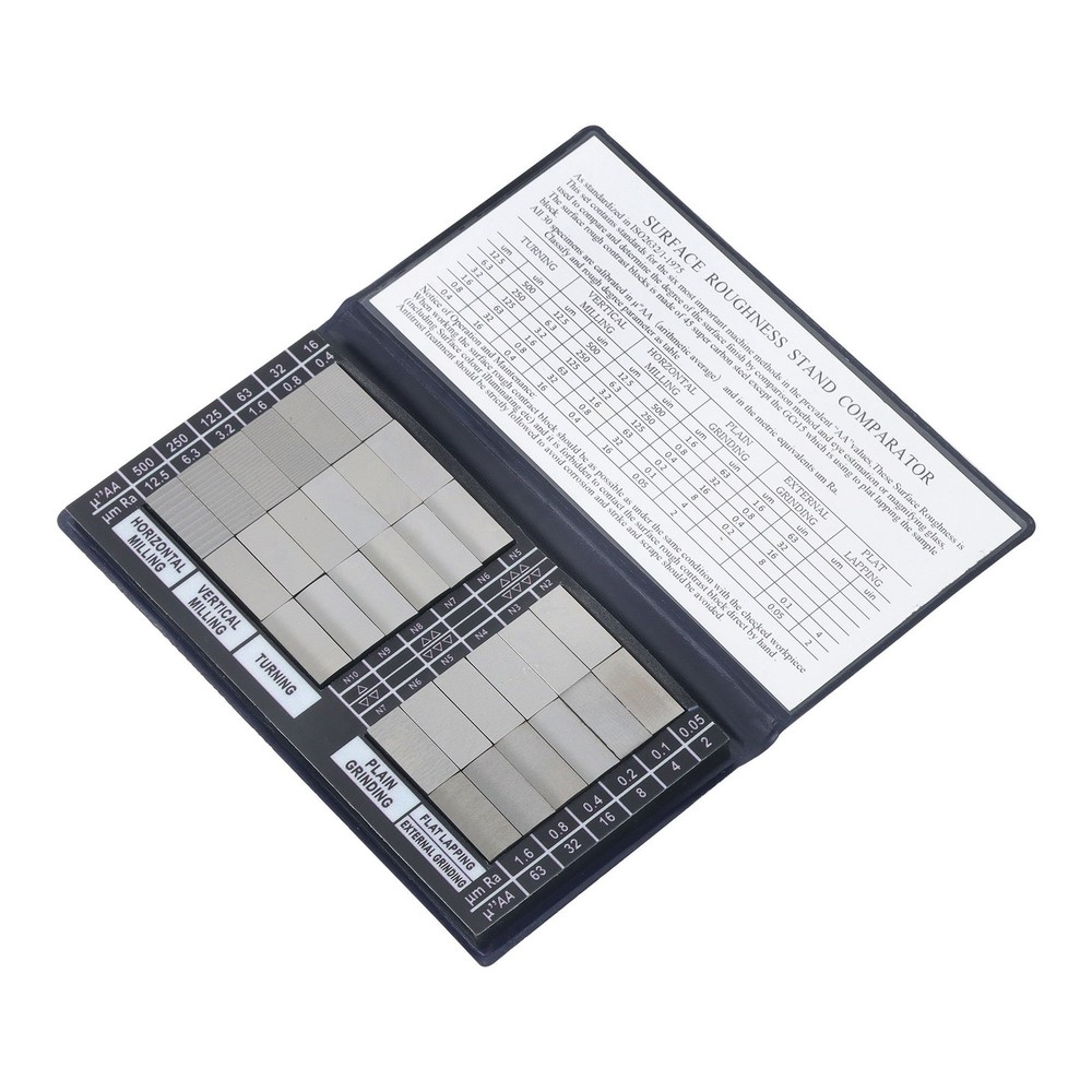 Precision Ra0.05-12.5mm Roughness Standard, 30 Specimens for Quality Control