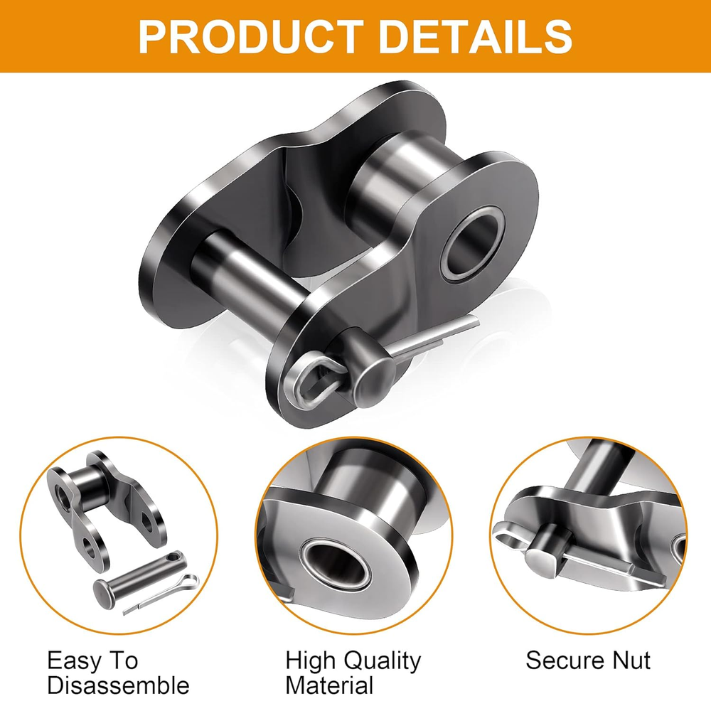 9PCS Roller Chain Offset Link #420, Half Link, Crank Link