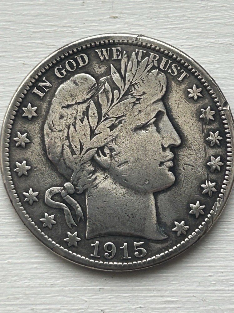 1915 d barber half dollar VF