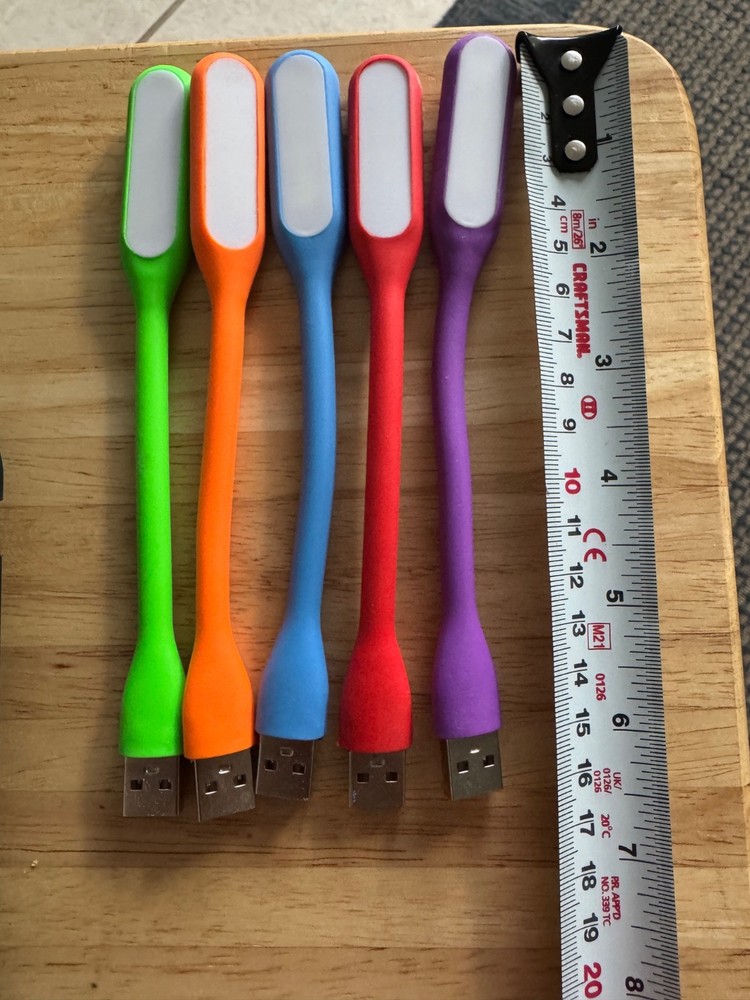 flexible usb LED light 5 pack