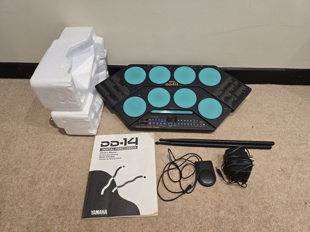 Yamaha DD-14 Super Session Drum Kit Player / Scraper - Boxed - Tested & Working