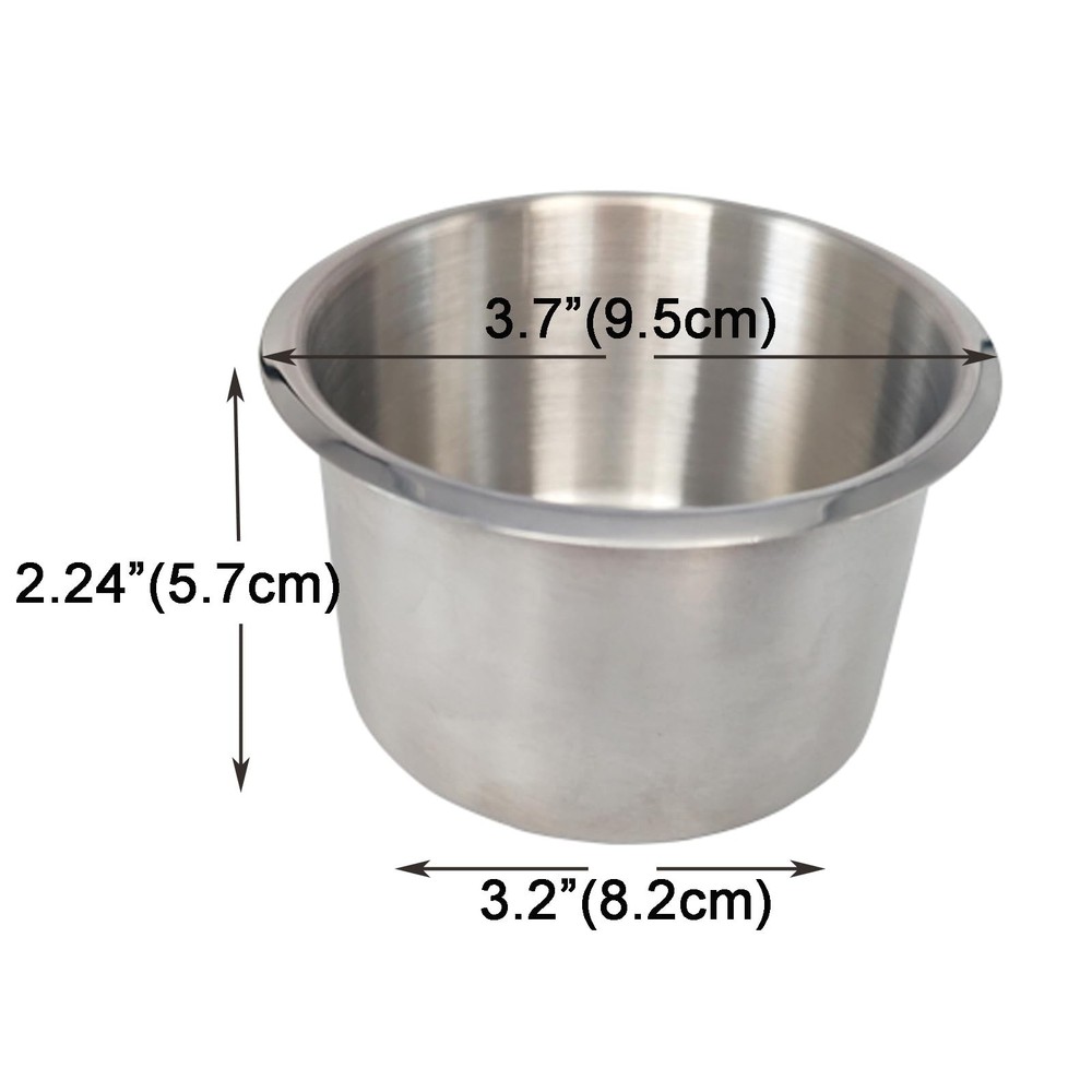 Game Table Cup Holder Insert - 10Pack Stainless Steel Medium Size Drink Cup H...