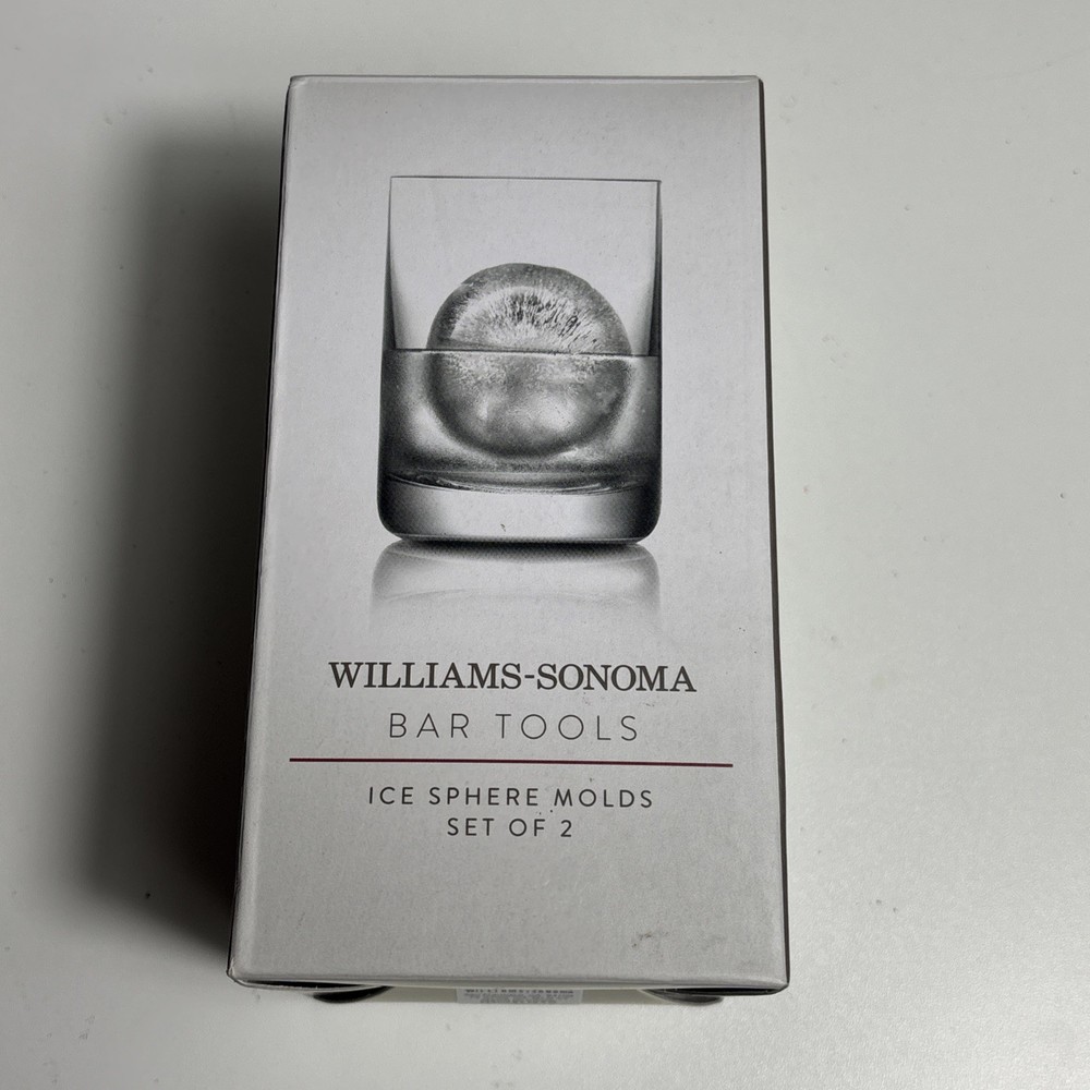 Williams-Sonoma Stackable Tovolo 2.5" Ice Sphere Molds Flexible Silicone 2-Pack