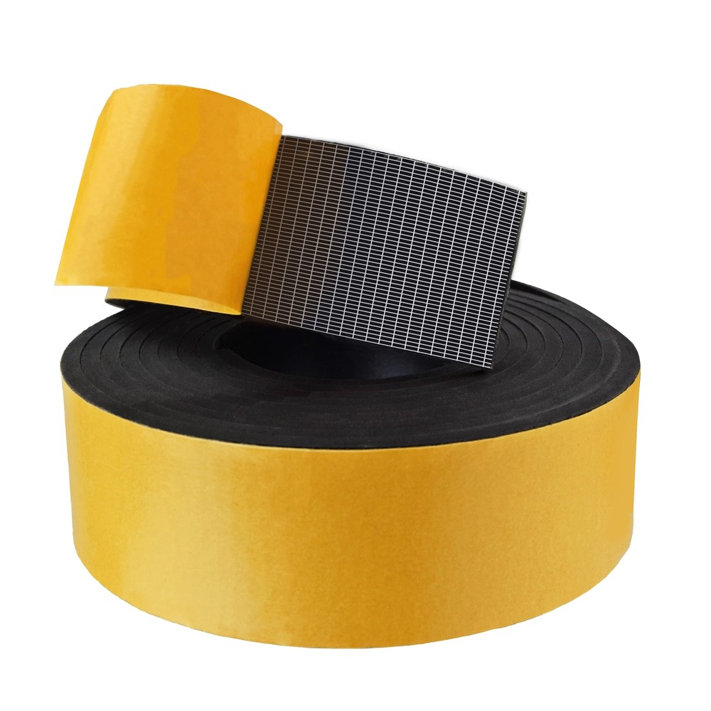 Sticky Back Self Adhesive Solid Rubber Strips 3/16 Thick 2 inch Wide Neoprene...