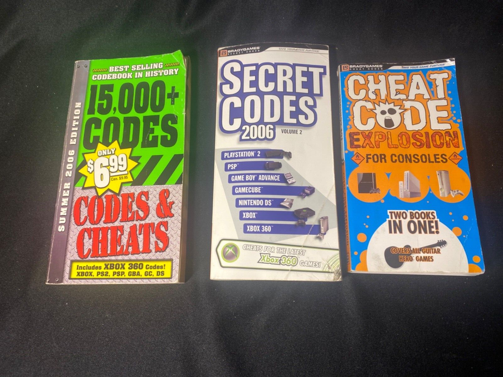 2006 Prima Codes & Cheats & 2 Brandygames Secret Codes & Cheat Code Explosion