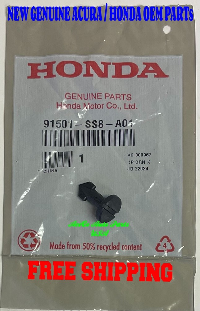 GENUINE ACURA MDX 01-13 Engine Cover Mounting Locking Stud+ Receptacle 2-PCS/PKG