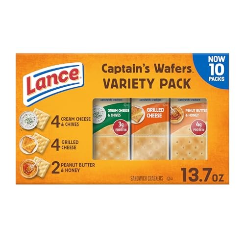 Sandwich crackers variety pack 10 packs