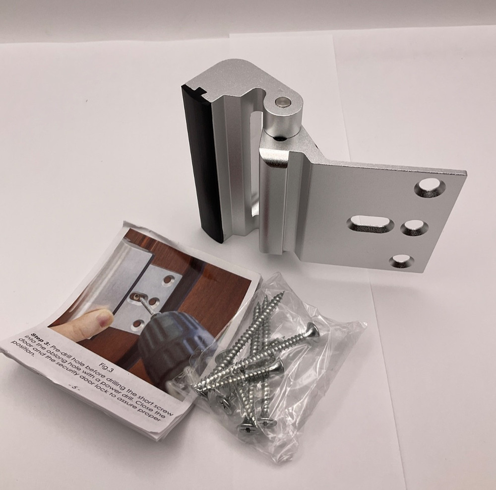 EverPlus Home Security Door Lock with 8 Screws, Childproof Silver