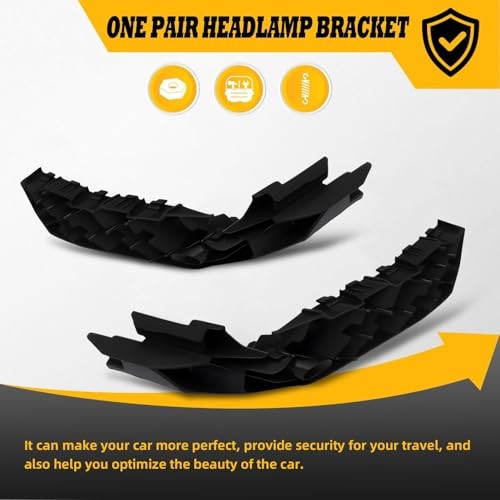 Front Bumper Headlight Support Brackets 1 Pair Compatible with 2014-2016 Grand
