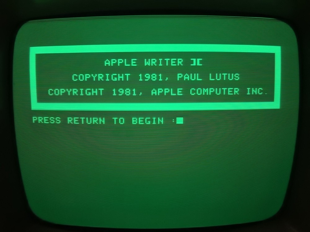 Apple Writer II Backup Disks - Tested with original sleeve
