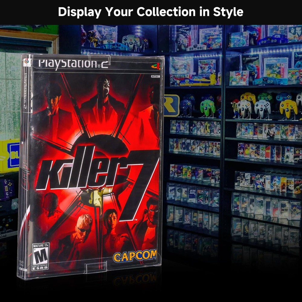 yoyobubu 30 Pack Video Game Protector Case | Protective Sleeve 30Pack, clear