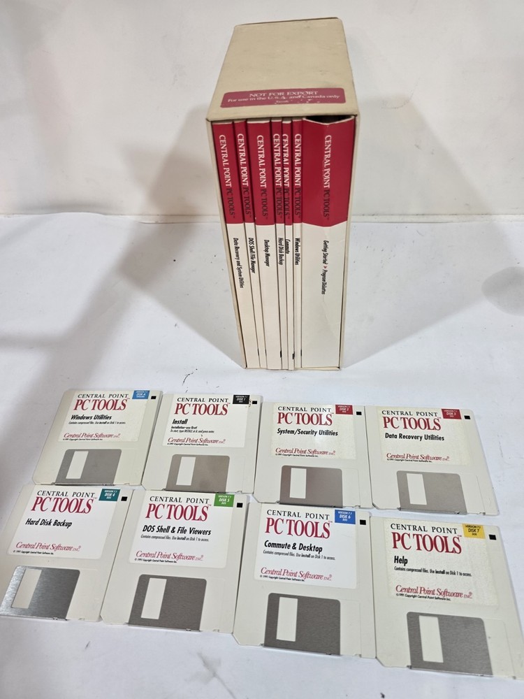 Vintage Central Point PC Tools Utility Software V7.1 Full Kit