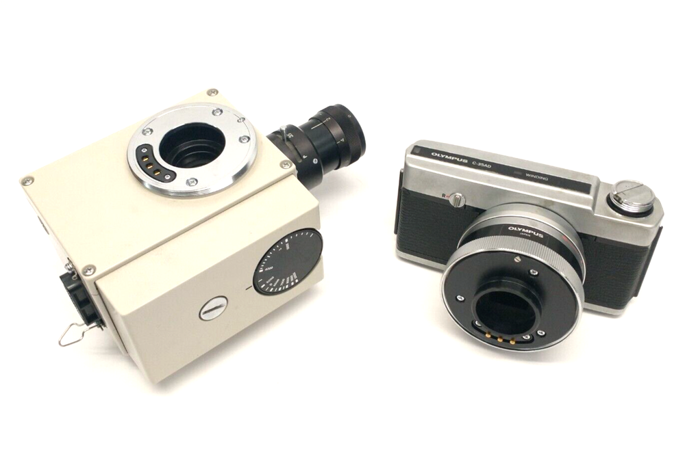 Olympus PM-10AD Photomicrographic Unit w/ C-35AD Microscope Camera & PM-CTR