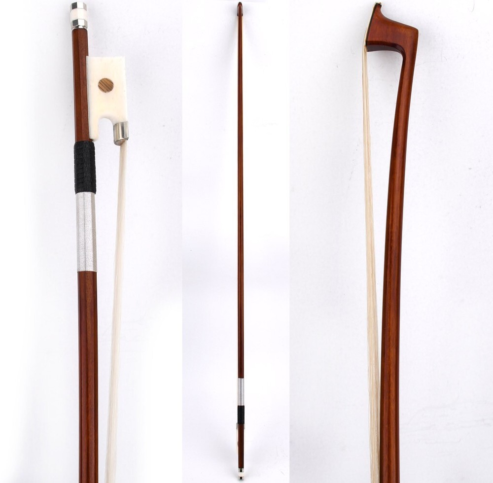 Pro Master Pernambuco Violin Bow 4/4 Special White Bone Big eye Frog Heavy 65g
