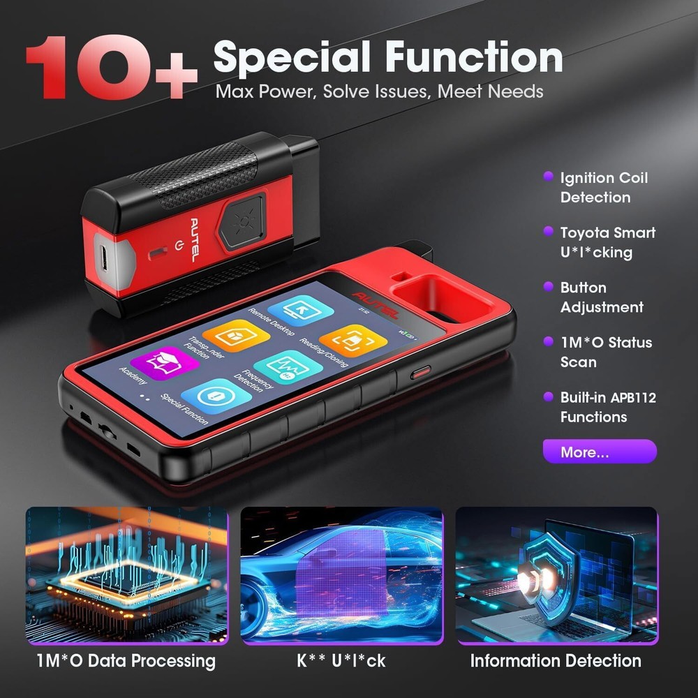 2025 Newest Autel MaxiIM KM100 Key Fob Programming Tool Programmer Immobilizer