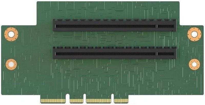 Intel CYP2URISER3STD PCIe Male Green Server Launched 2U PCIe Riser