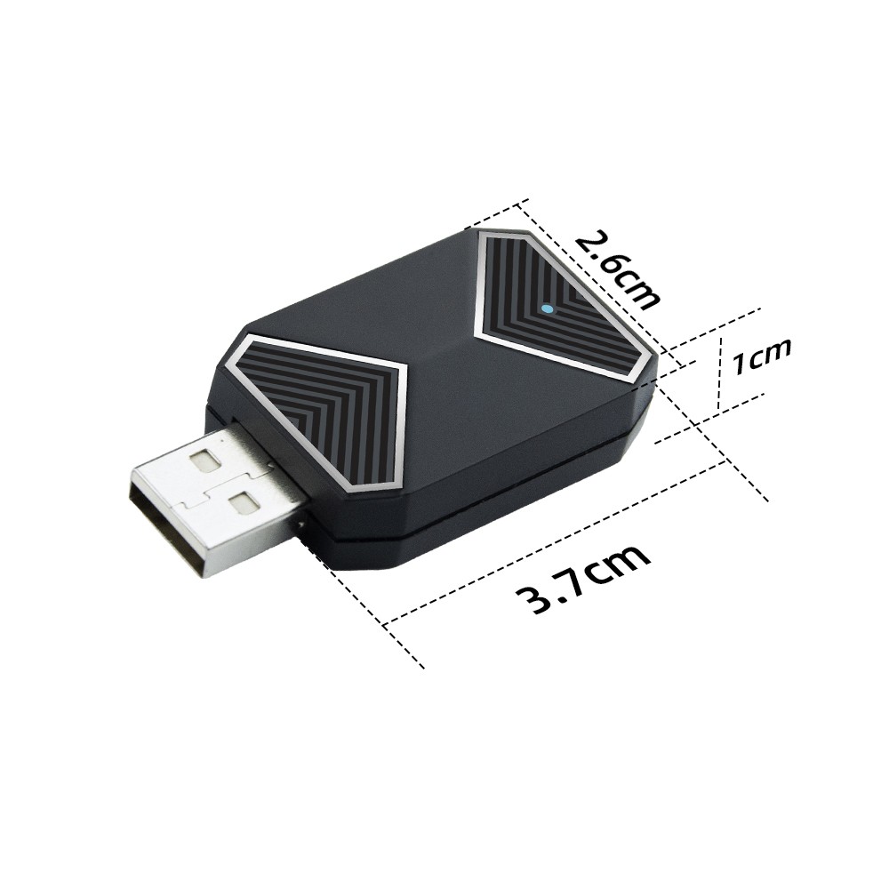 USB Wireless CarPlay Adapter For iPhone Apple Wireless Dongle Plug ＆Play Black