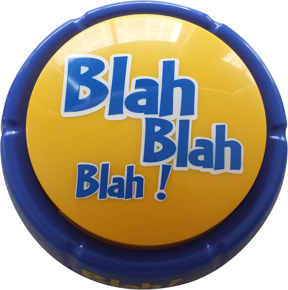 Blah Button -Talking Button Features Hilarious Blah Saying
