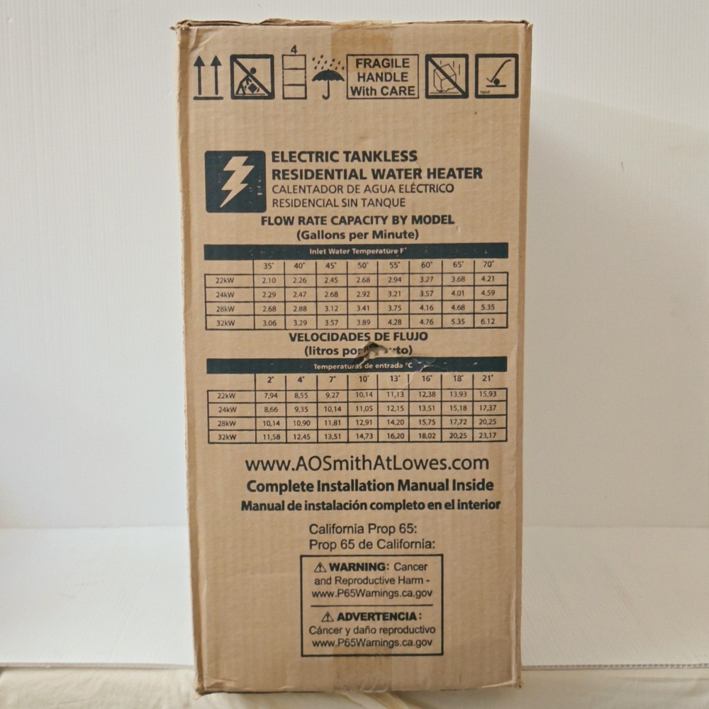 AO Smith R4MR-320E Signature Series 32kW Tankless Indoor Water Heater