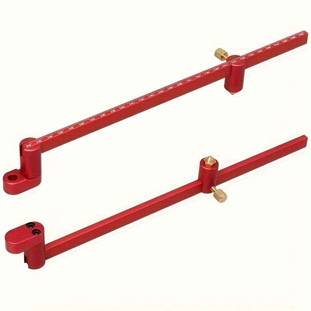 Adjustable Compass Ruler - Precision Circle Drawing for Woodworking & Drafting