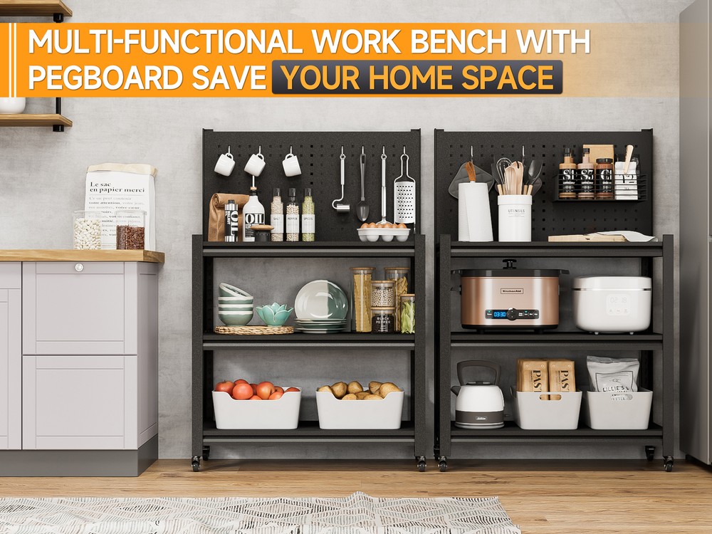 3-shelf Metal Shelving Garage Shelving Tool Boxes Tool Holder Workshop Systems