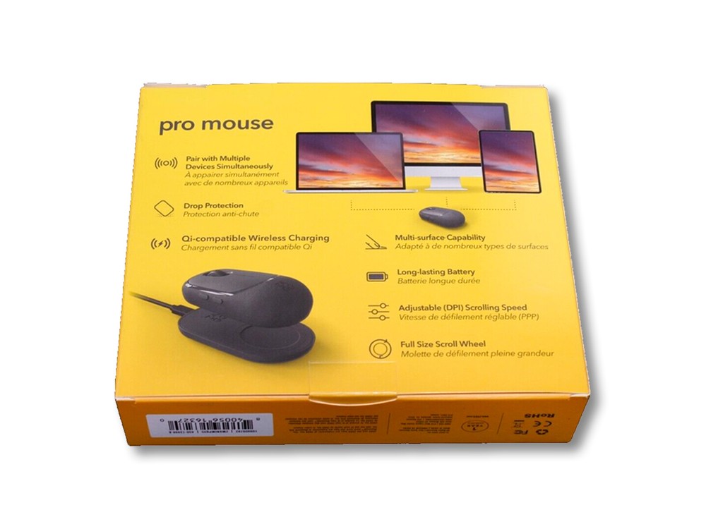 ZAGG Pro Mouse for Tablets and Laptops, Qi-Enabled, Wireless Charging, Bluetooth
