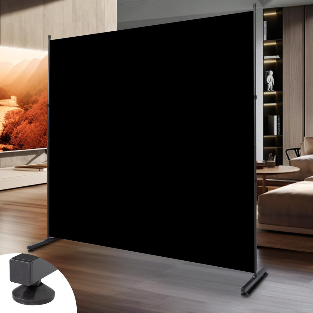 6Ft Single Panel Room Divider Temporary Fabric Indoor Room Divider Wall Divider