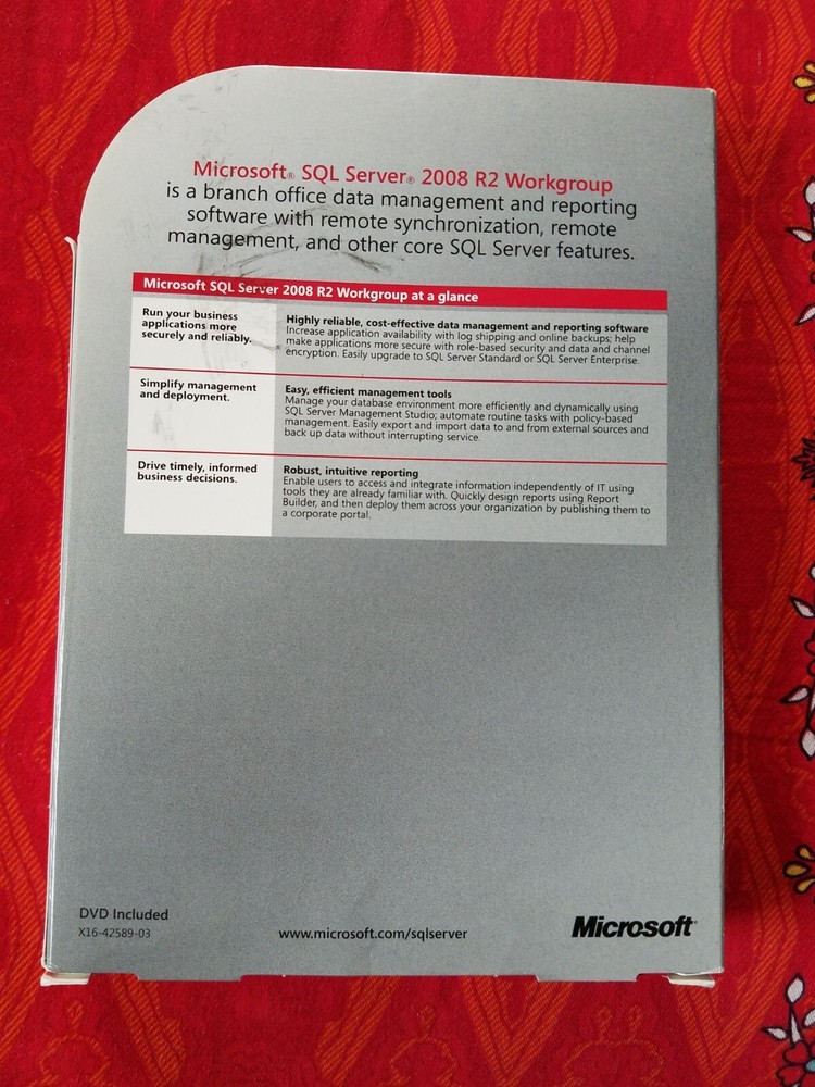 Open Box - A5K-02817 Microsoft SQL Server 2008 R2 Workgroup 5 CAL