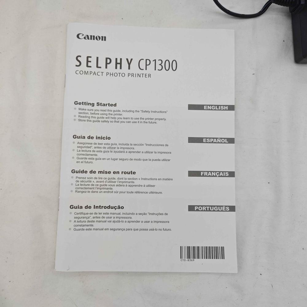 Canon SELPHY CP1300 Compact Wireless Black Photo Printer
