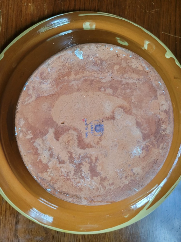 12" Ceramic Bowl From Italy