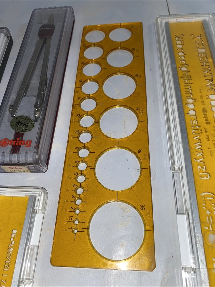 Rotring Compass & Stencil Job Lot