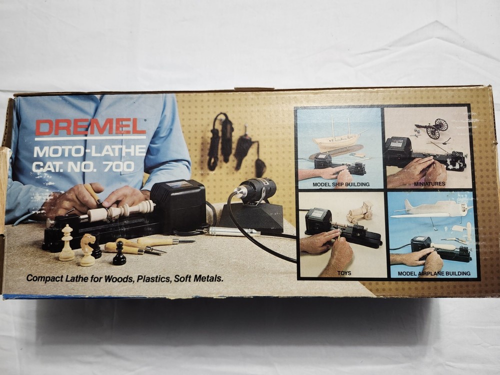 DREMEL Moto-Lathe Model 700 & CRAFTSMAN Lathe Turning Tools Set