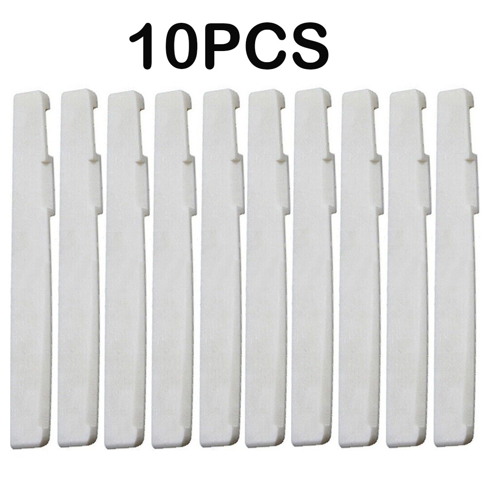 10pcs Guitar Bone Saddle 72x3x9mm Folk Acoustic Luthier String nut bridge