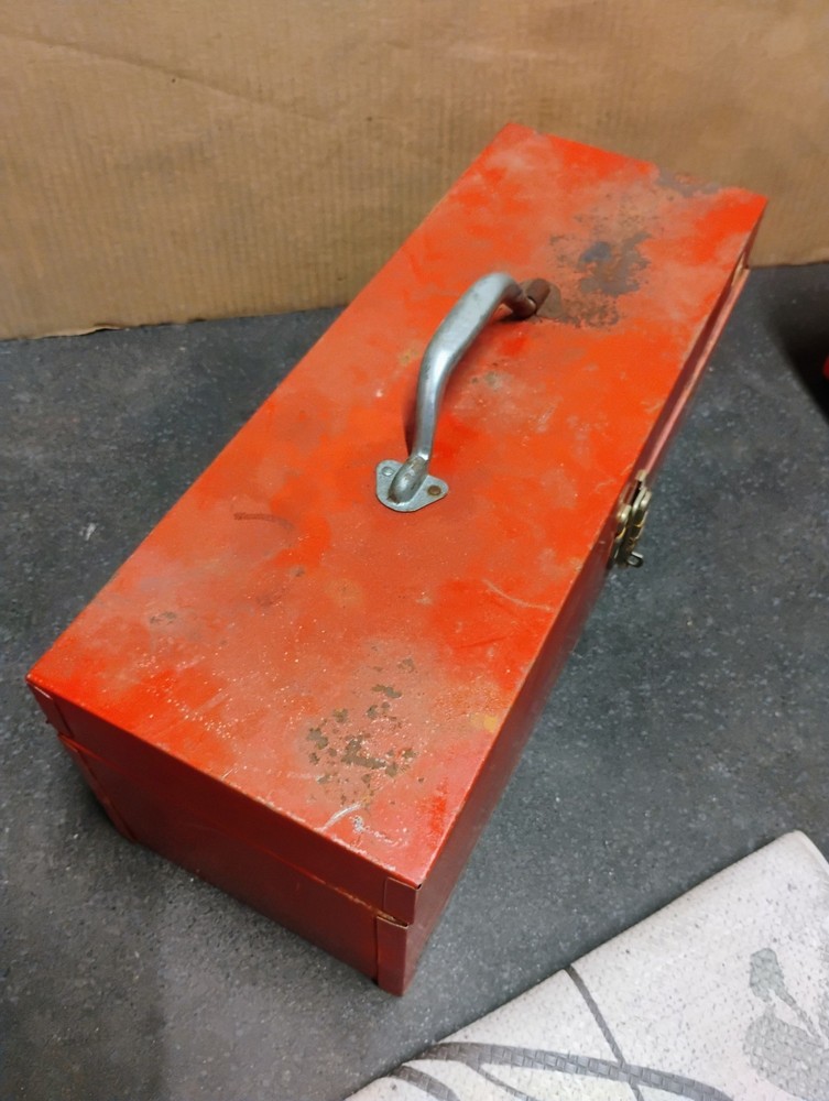 Classic Tool Boxes With Various Mechanic Tools and Accessories