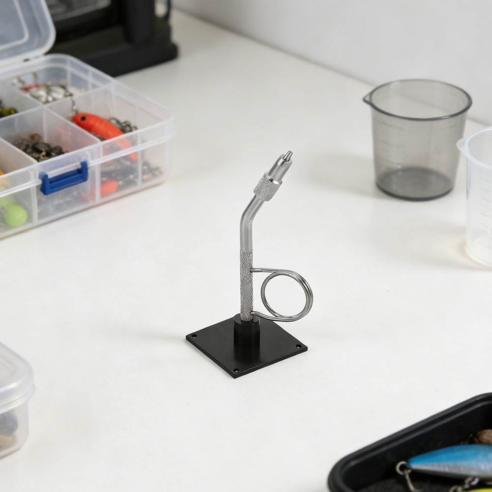 Fishing Hook Tying Platform Fly Organizer Device Clamp Vise with Base