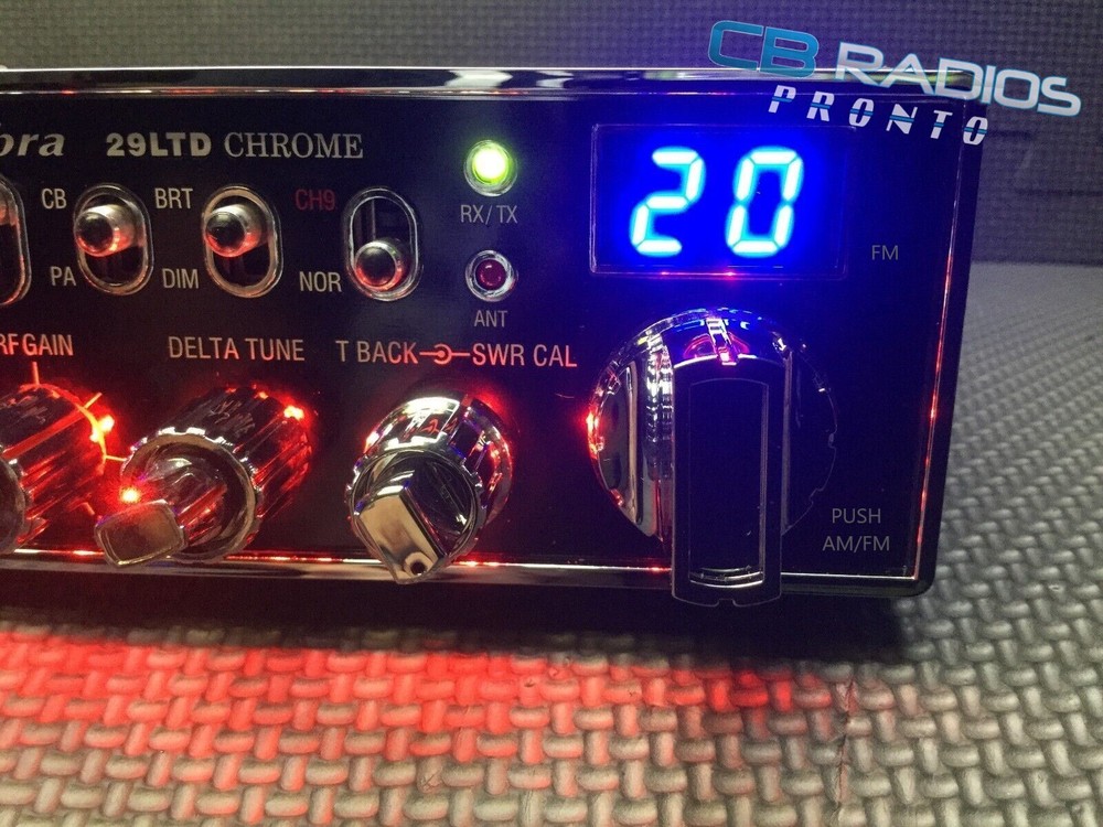 Cobra 29 LTD Chrome - RED NITRO LED LIGHT RINGS + PERFORMANCE TUNED + ECHO