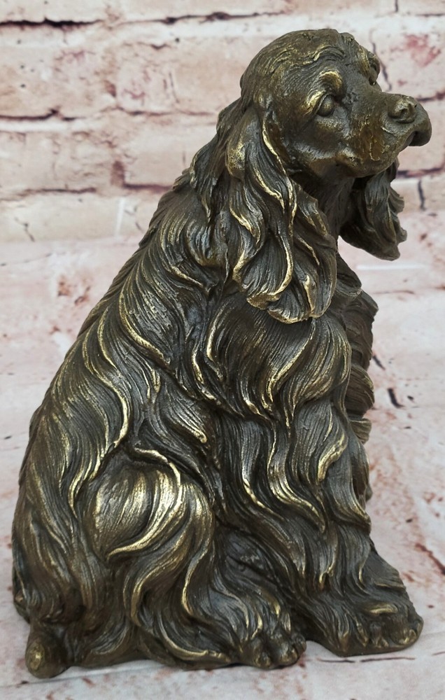 Exquisite Solid Bronze Cocker Spaniel by Artist Williams Perfect Pet Lover