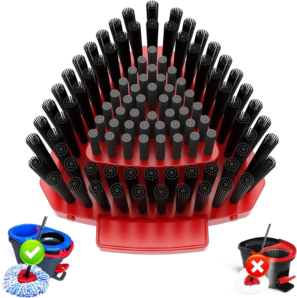 Upgraded Spin Mop Replace Scrub Mop Brush Compatible with O Cedar 2 Tank Rins...