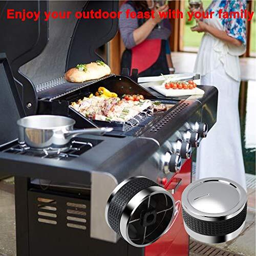 Gas Grill Universal Knobs, Grill Control Knob Replacement Chrome Plated