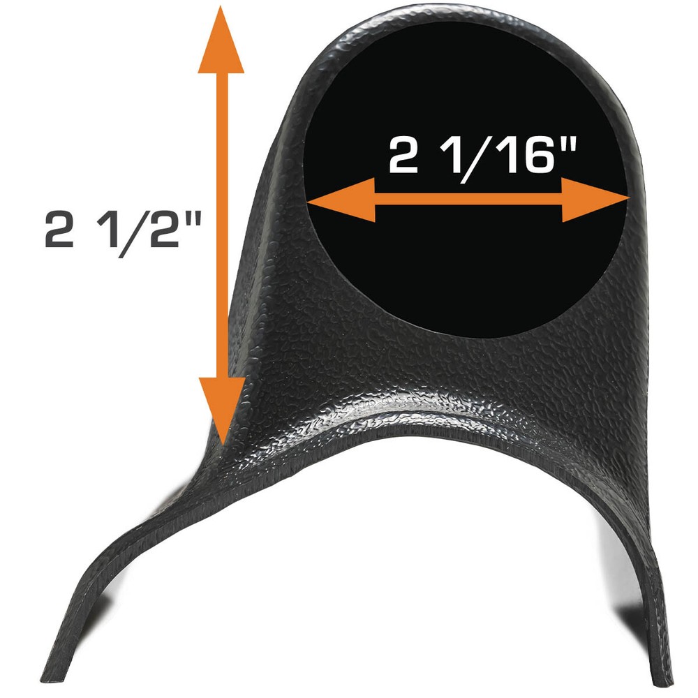 52mm Black Universal Single Gauge Meter Mount Pillar Pod