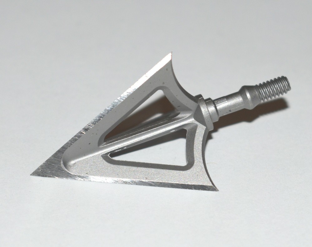 6 Pack Broadheads 125 Grain 3 Blade Fixed Hunting Crossbow Compound w/ Case