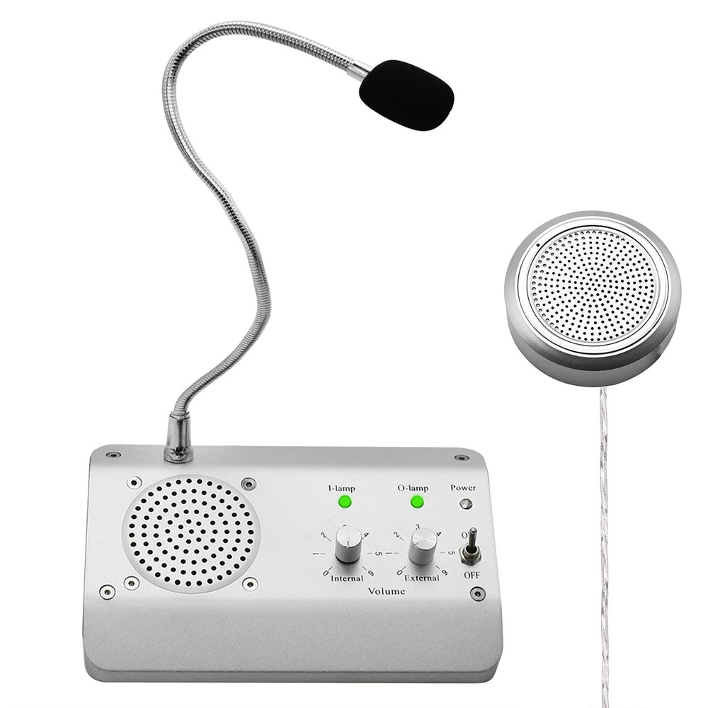 Window Speaker System, Dual Way Window Microphone Intercom Speaker, Intercom ...