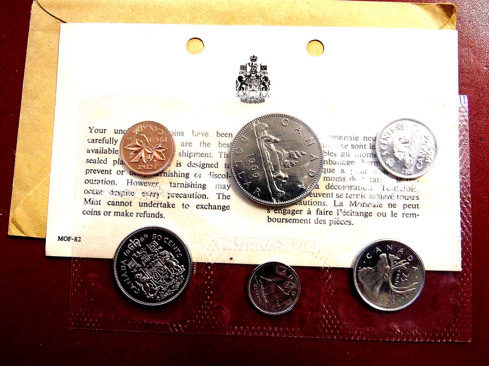 1969 Canada Centennial PL proof like coin SET  UNC