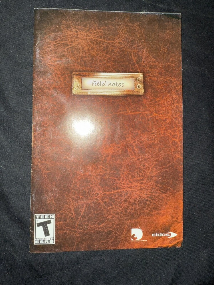 Lara Croft Field Notes Eidos (PlayStation 2, PS2) Instruction MANUAL ONLY