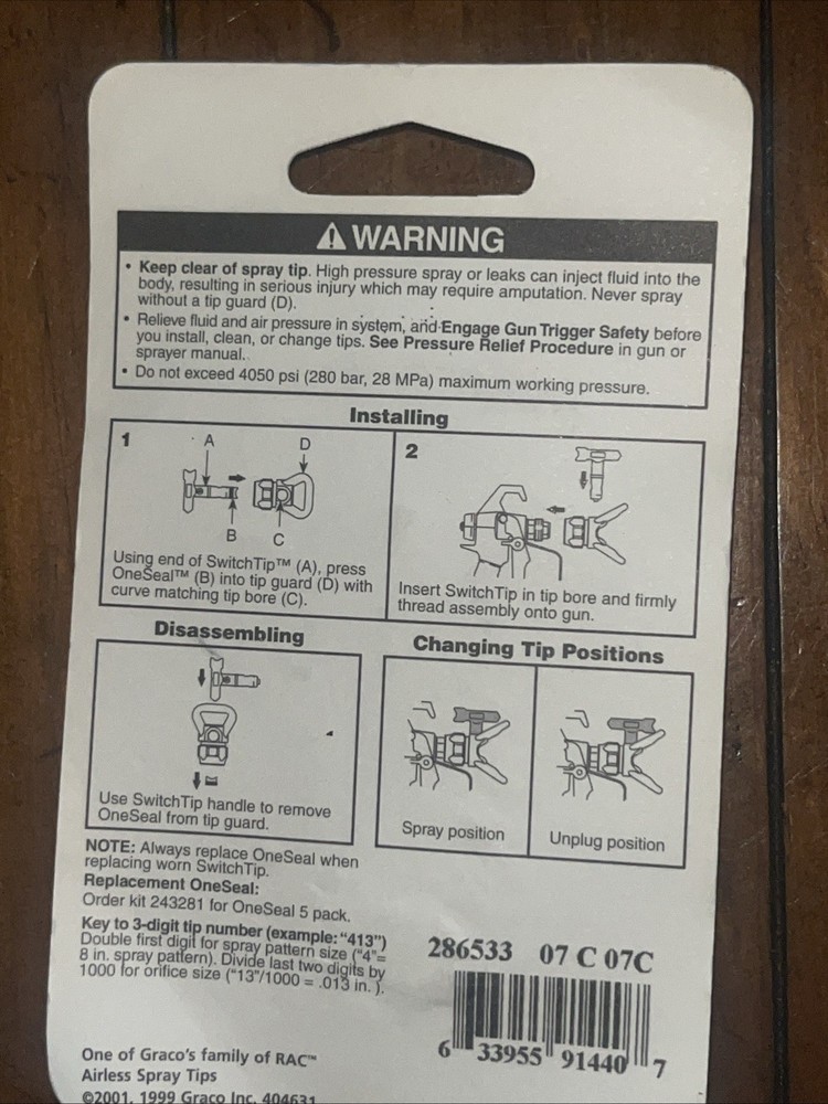 Graco RAC 5 SwitchTip 286533