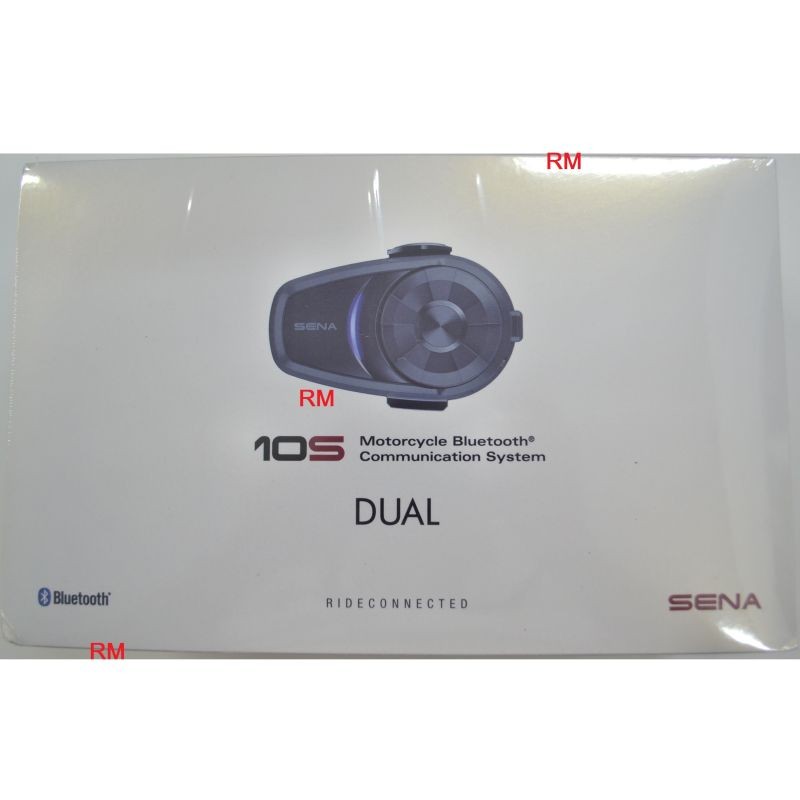 Sena 10S Motorcycle Bluetooth Communication System 2 Headset Dual Pack