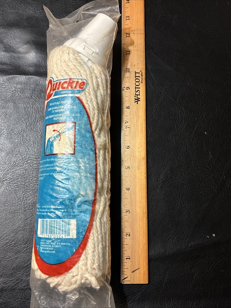 1 Quickie Cotton Deck Mop Refill # 0241 SEALED