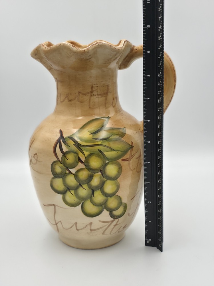 tan el camino grape linens n things pitcher 10''
