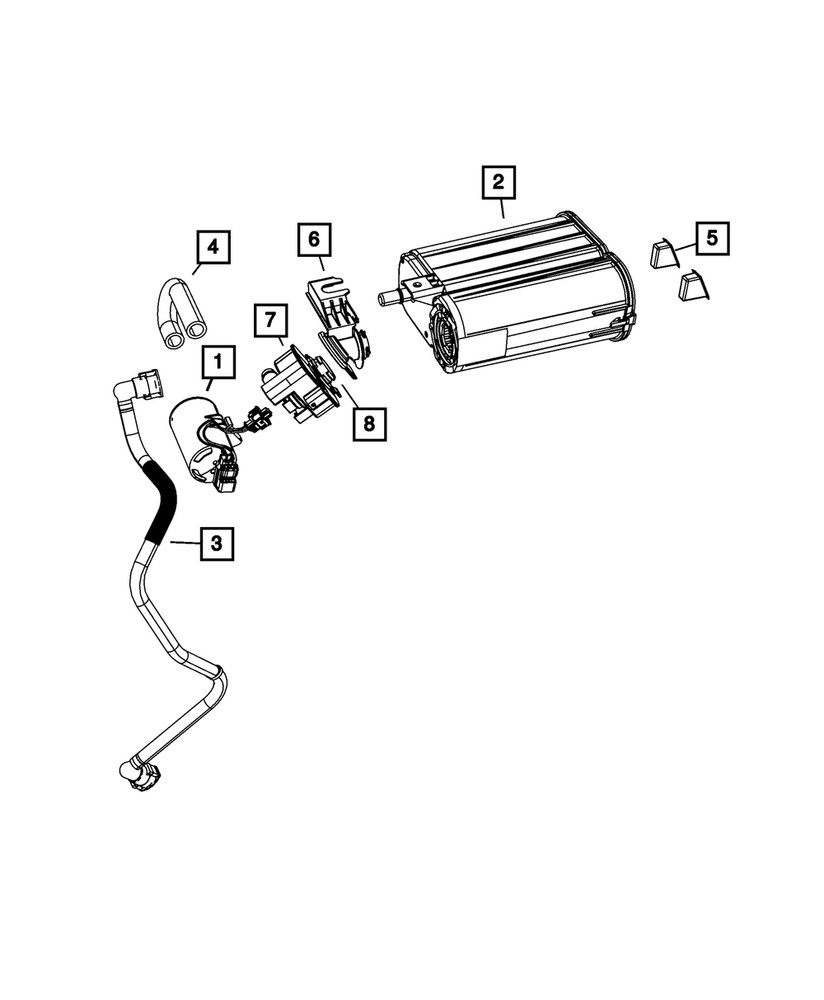 Genuine Mopar Evaporative System Integrity Module Detector 68457700AB