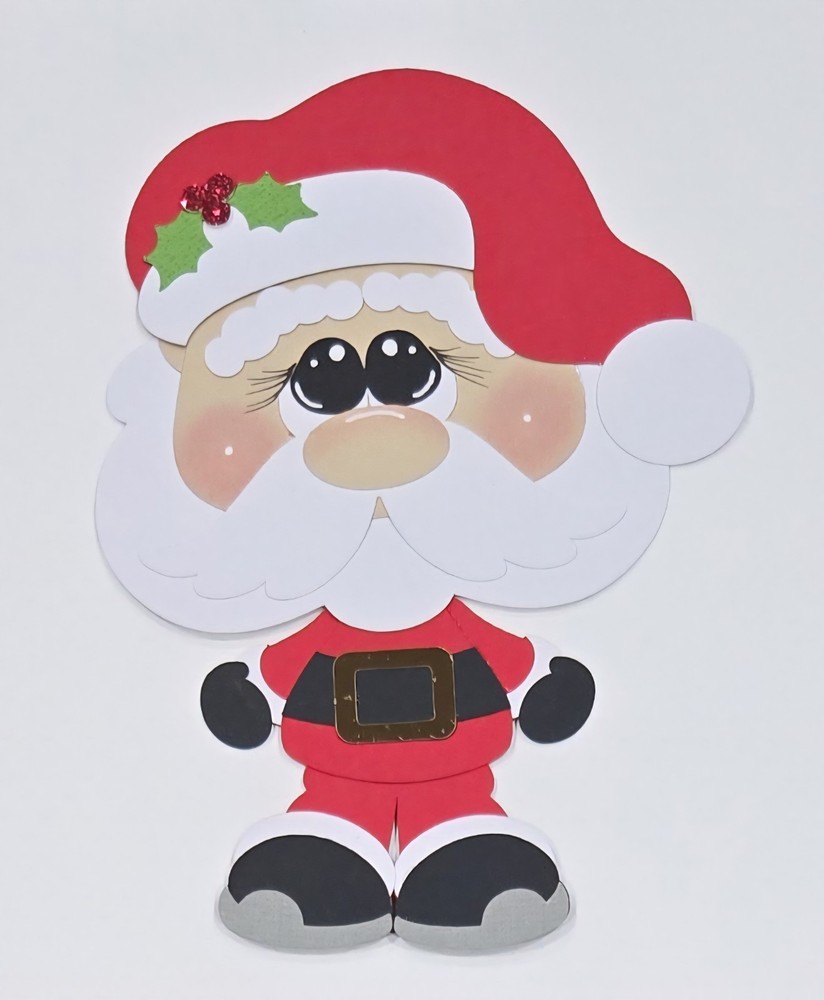 Santa Claus. Scrapbook, Card Making Paper Piecing